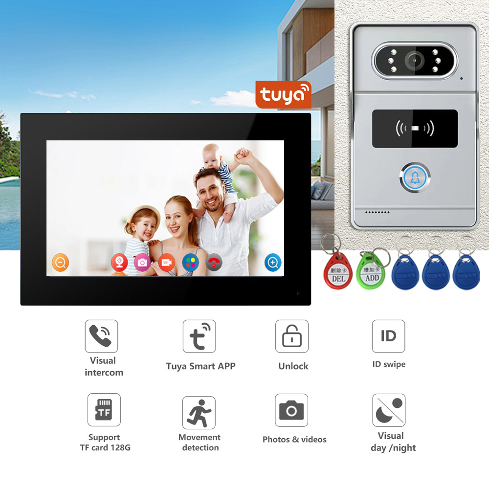 Wifi Doorbell Camera - 2MP 1080P Tuya APP IR للرؤية
