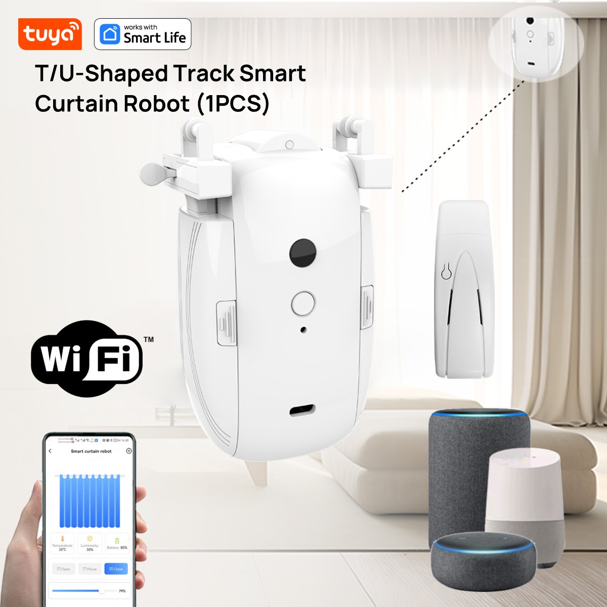 Smart Home Website - روبوت ستارة Tuya Smart WiFi (قطعة