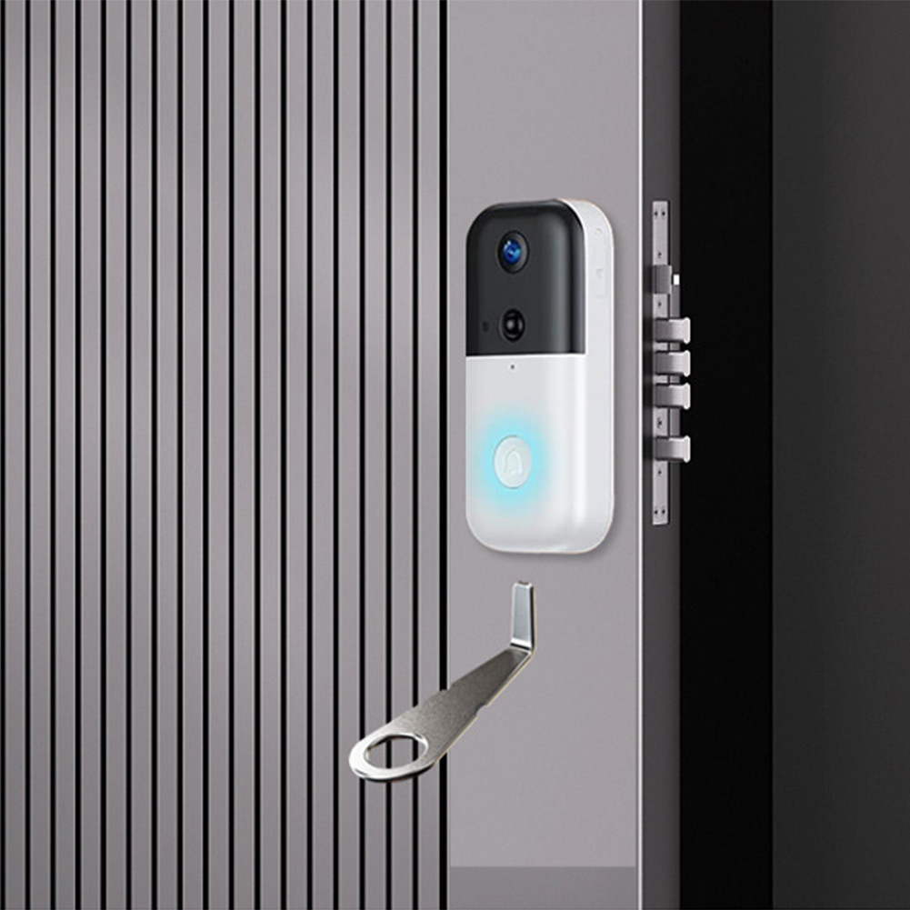 Smart Home Video Doorbell - مفتاح فضي لجرس الباب بالفيديو لكاميرا