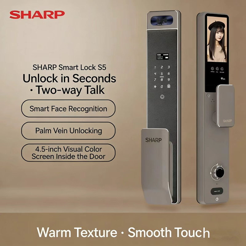 Wifi Doorbell Camera - قفل ذكي أوتوماتيكي بالكامل من شارب