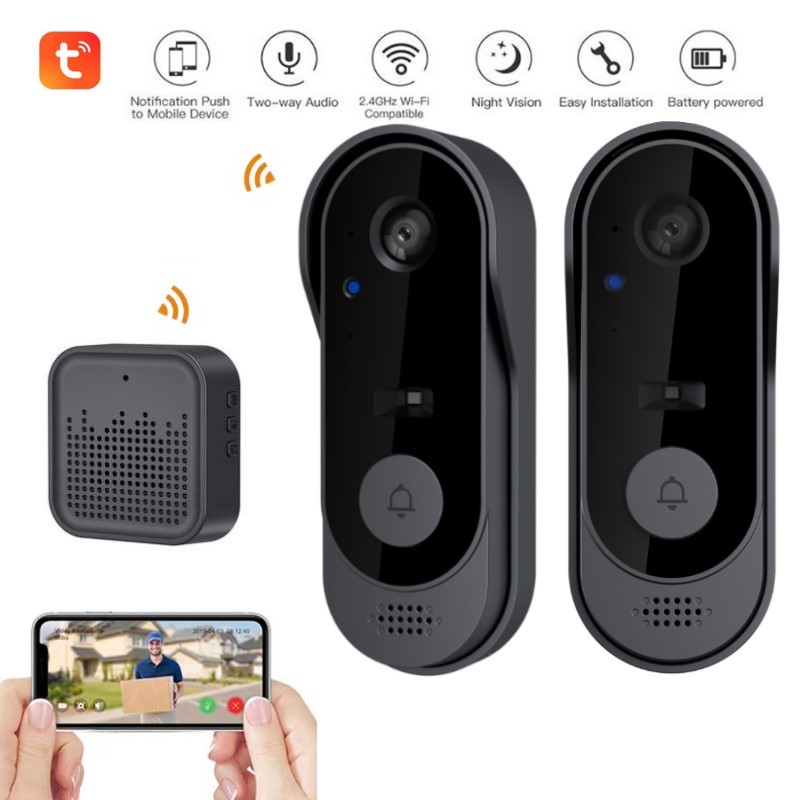 Smart Home Video Doorphone Ezviz - Tuya WIFI كاميرا الجرس HD فيديو