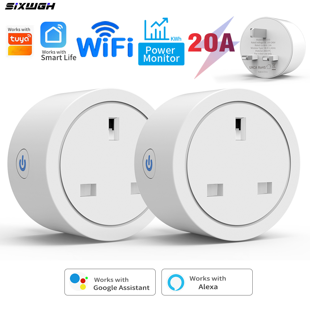 Smart Home Energy App - مقبس كهربائي ذكي بريطاني 20 أمبير