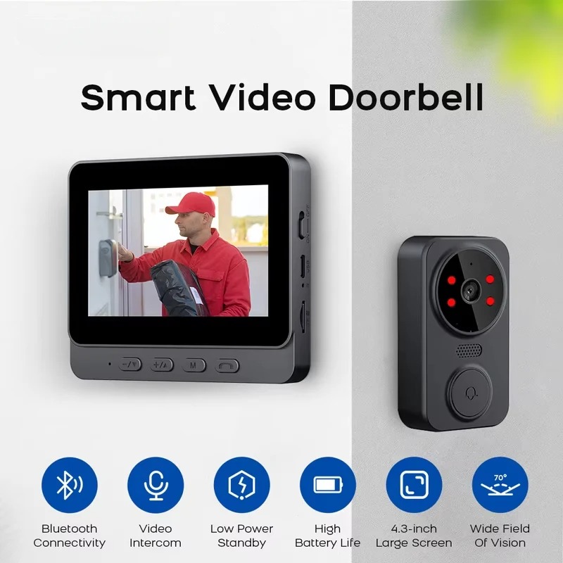 Smart Home Video Doorbell - جرس باب ذكي M8 مع كاميرا