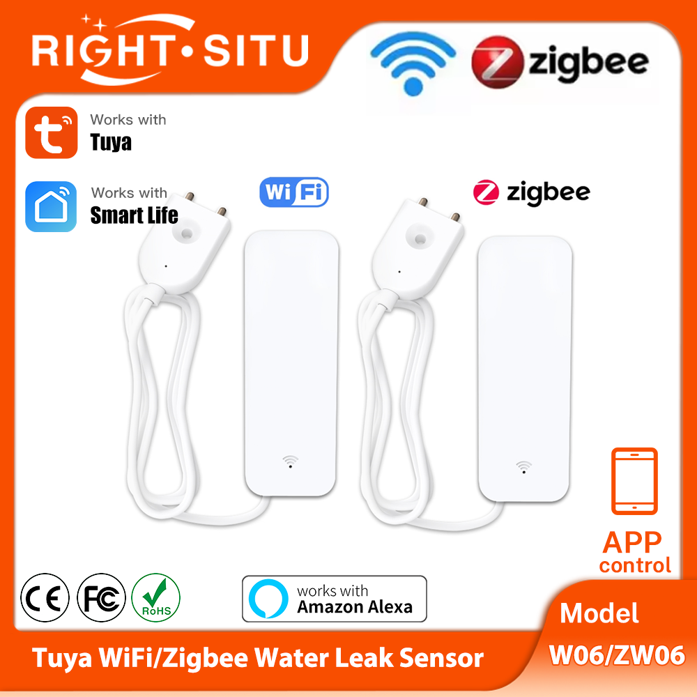 Smart Home Green - Tuya WiFi Zigbee مستشعر المياه الذكي