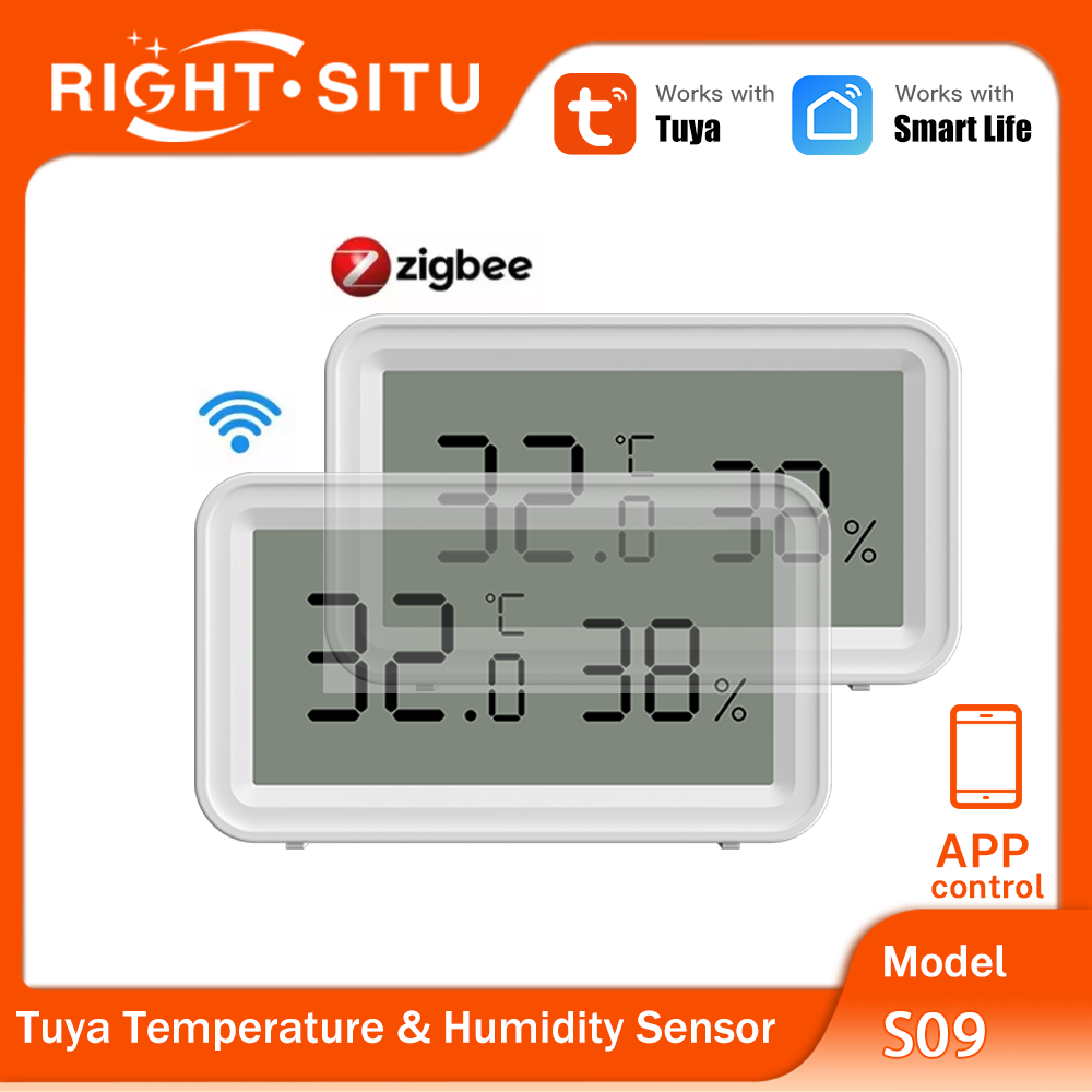 Smart Home Yandex - Tuya Zigbee WiFi مستشعر درجة الحرارة