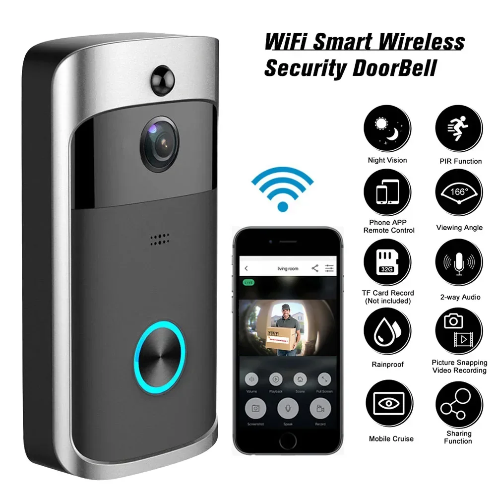 Smart Home Video Doorphone Ezviz - جرس باب ذكي لاسلكي بدقة 720P