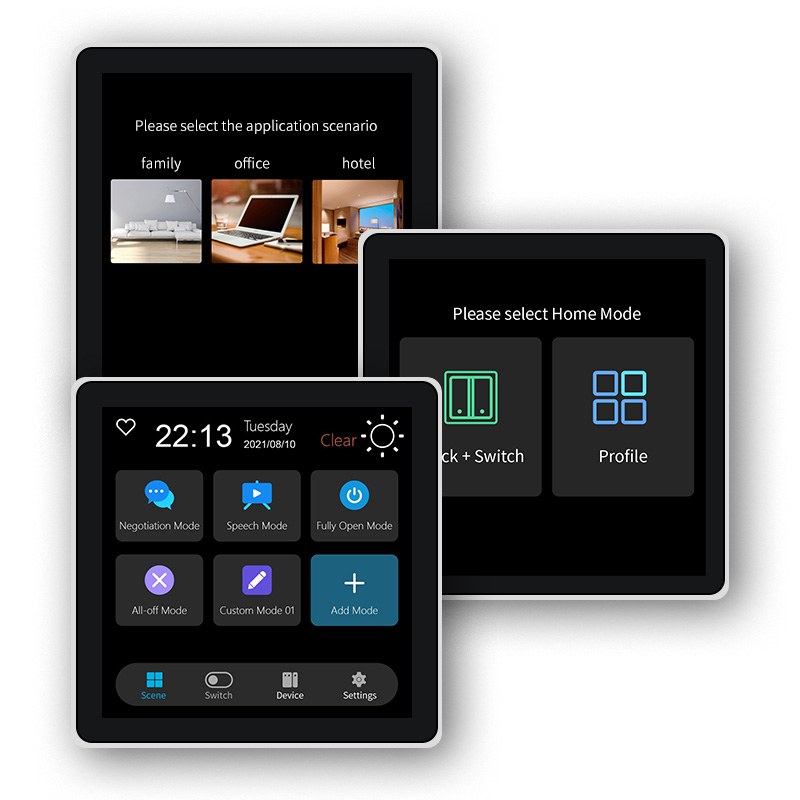 Smart Home Dashboard - FUERS 4 بوصة تعمل باللمس متعددة