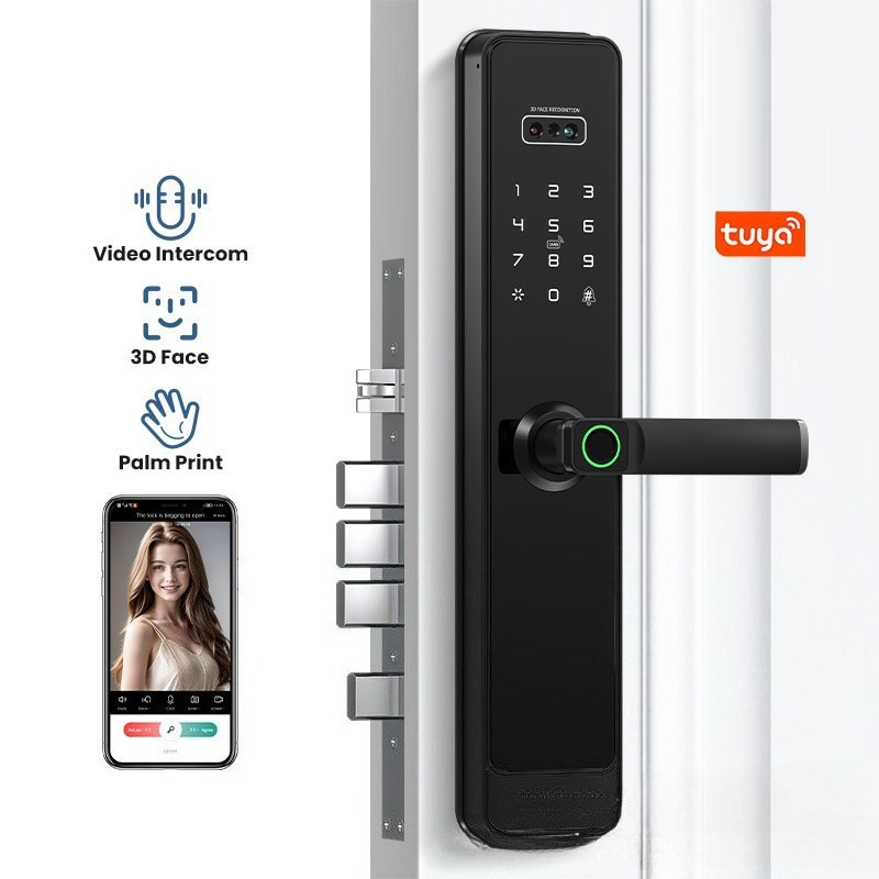 Wifi Doorbell Camera - قفل ذكي EGFirtor شبه أوتوماتيكي مع