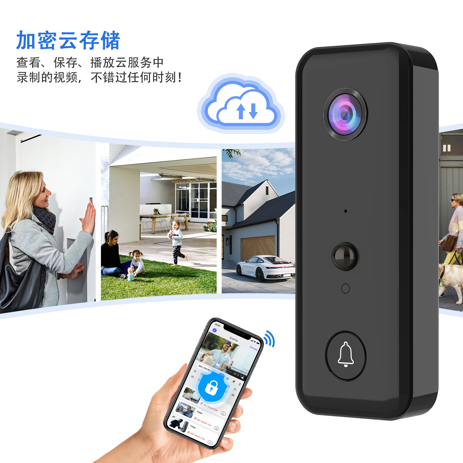 جرس باب ذكي بدقة 720 بكسل مع ت - مراجعة Wifi Doorbell Camera وسعره