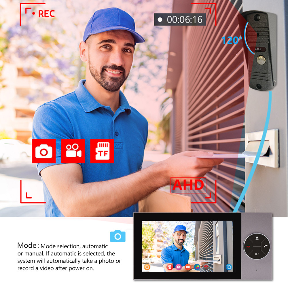 شاشة IPS 7 بوصة بدقة 2 ميجابكس - مراجعة Wifi Doorbell Camera وسعره