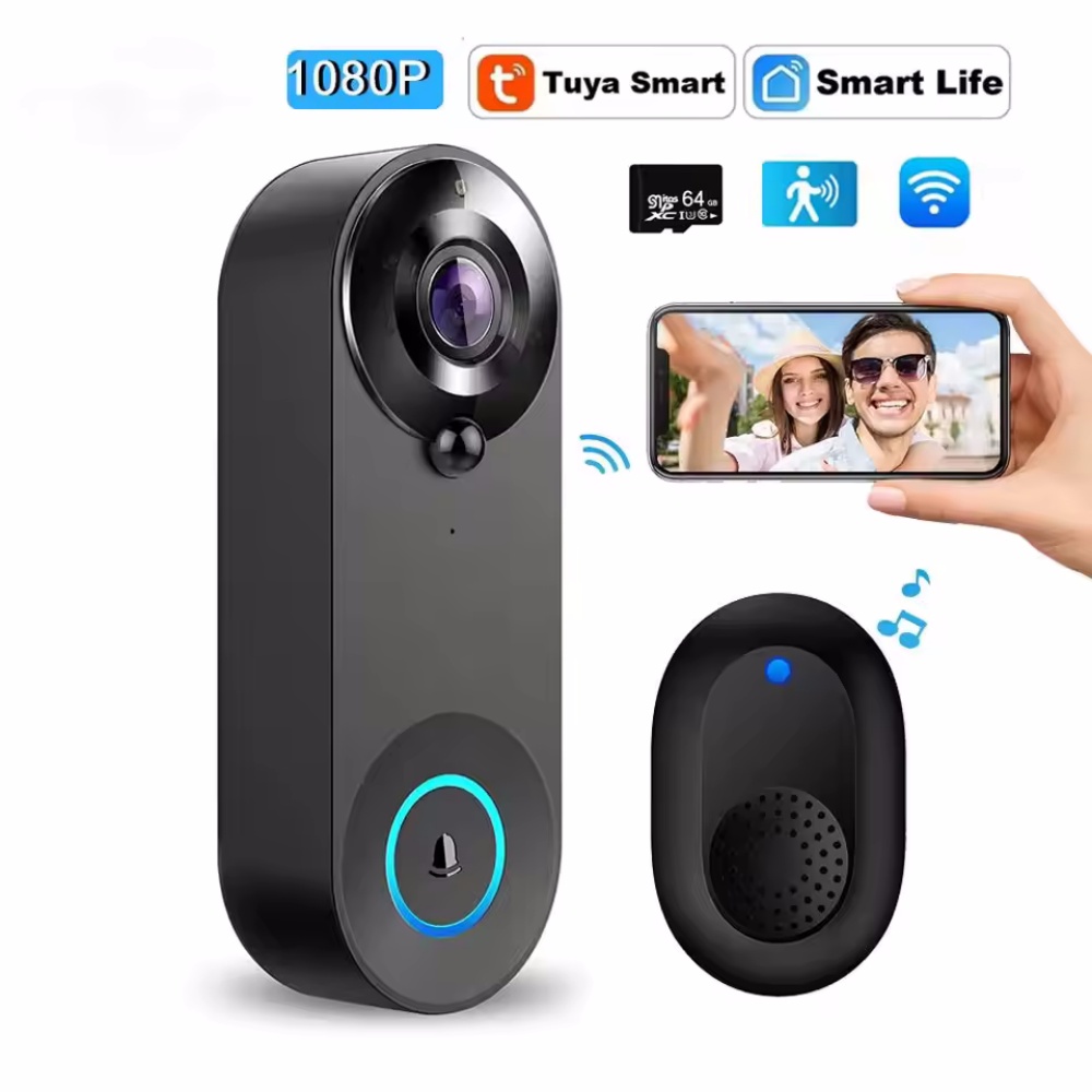 Tuya 1080P اللاسلكية جرس باب و - مراجعة Smart Home Video Doorphone Ezviz وسعره