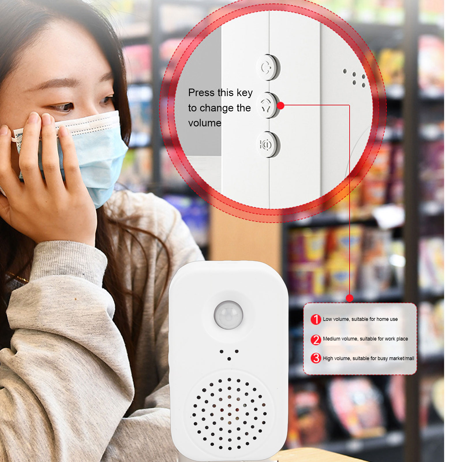 مستشعر حركة PIR تذكير صوتي منش - مراجعة Pir Motion Sensor وسعره