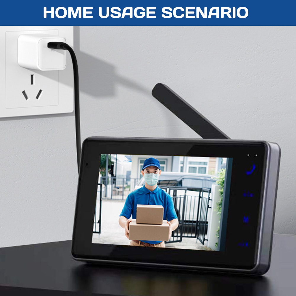 جرس باب ذكي لاسلكي بشاشة IPS ع - مراجعة Smart Home Video Doorbell وسعره