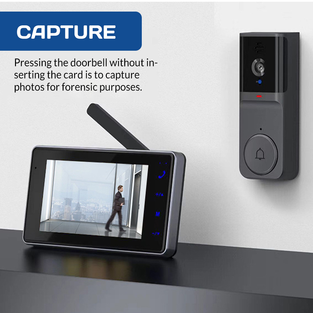 جرس باب ذكي لاسلكي بشاشة IPS ع - مراجعة Smart Home Video Doorbell وسعره