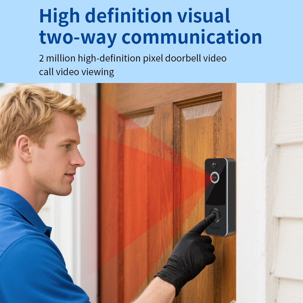 1080P WIFI جرس باب يتضمن شاشة  - مراجعة Smart Home Video Doorbell وسعره