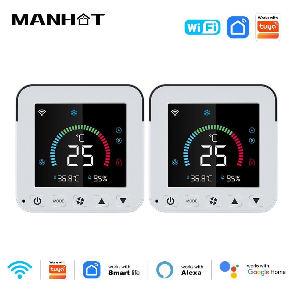MANHOT ثيرموستات ذكي واي فاي ل - مراجعة Smart Home Dashboard وسعره