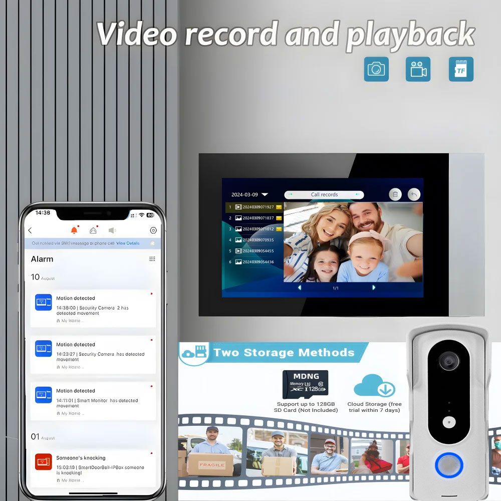 2 سلك المنزل الذكي تويا واي فا - مراجعة Smart Home Video Doorphone Ezviz وسعره