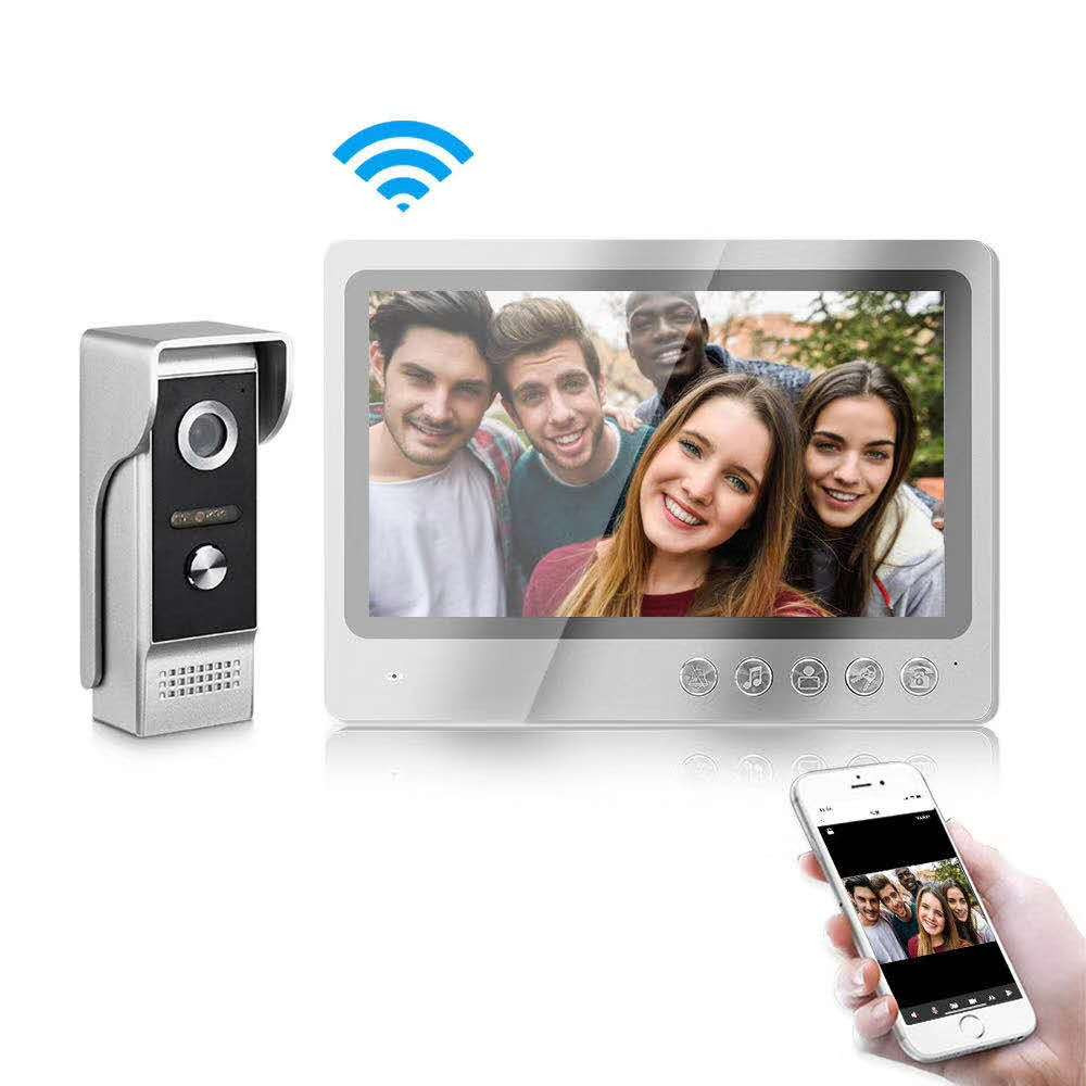 جرس باب ذكي بشاشة HD 9 بوصة مع - مراجعة Wifi Doorbell Camera وسعره
