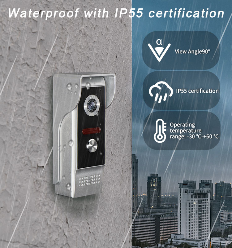 جرس باب ذكي بشاشة HD 9 بوصة مع - مراجعة Wifi Doorbell Camera وسعره