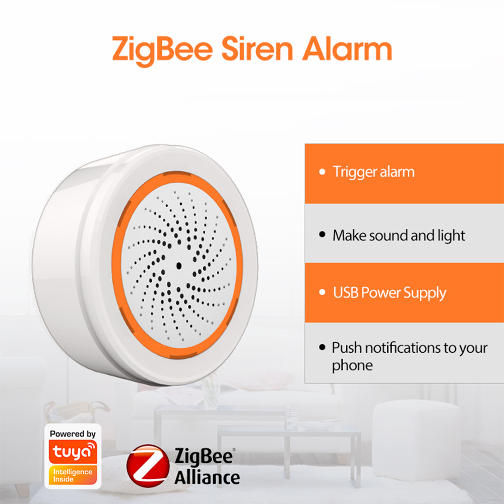 Coolcam Tuya Zigbee إنذار صفار - مراجعة Smart Home Website وسعره
