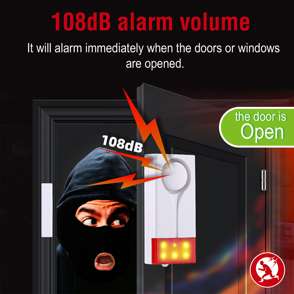 إنذار مضاد للسرقة 110 ديسيبل إ - مراجعة Door Window Sensor وسعره