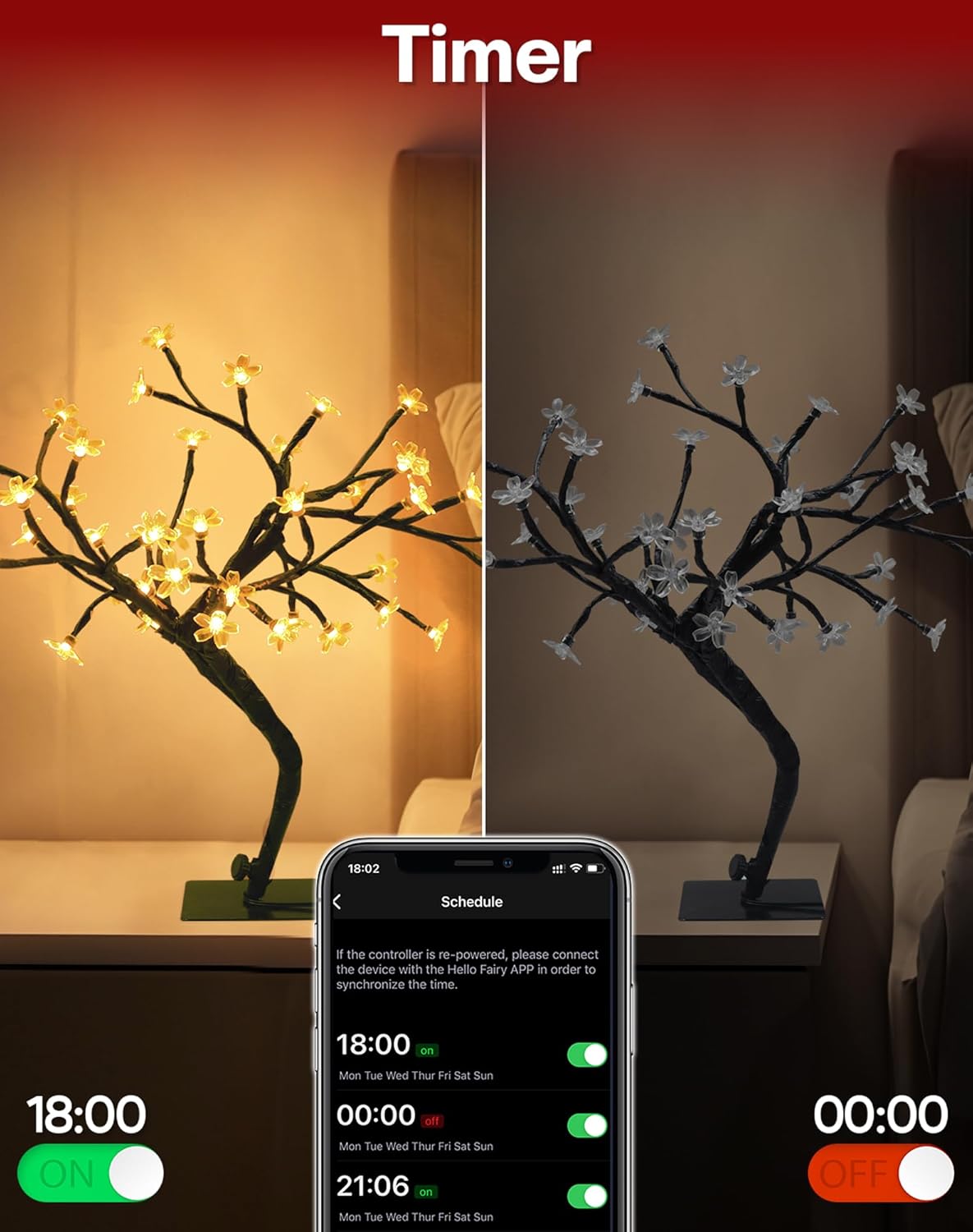 مصباح شجرة زهر الكرز الذكي بمن - مراجعة Smart Baby Night Light وسعره