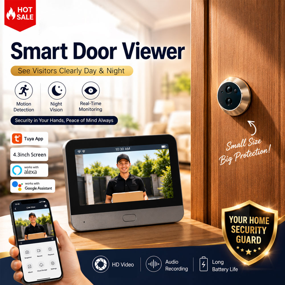 كاميرا باب ذكية من تويا بدقة 5 - مراجعة Smart Home Video Doorphone Ezviz وسعره