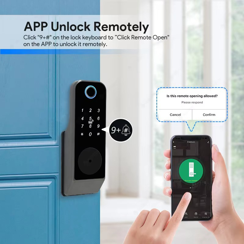 قفل باب ذكي مقاوم للماء يعمل ب - مراجعة Smart Home Website وسعره