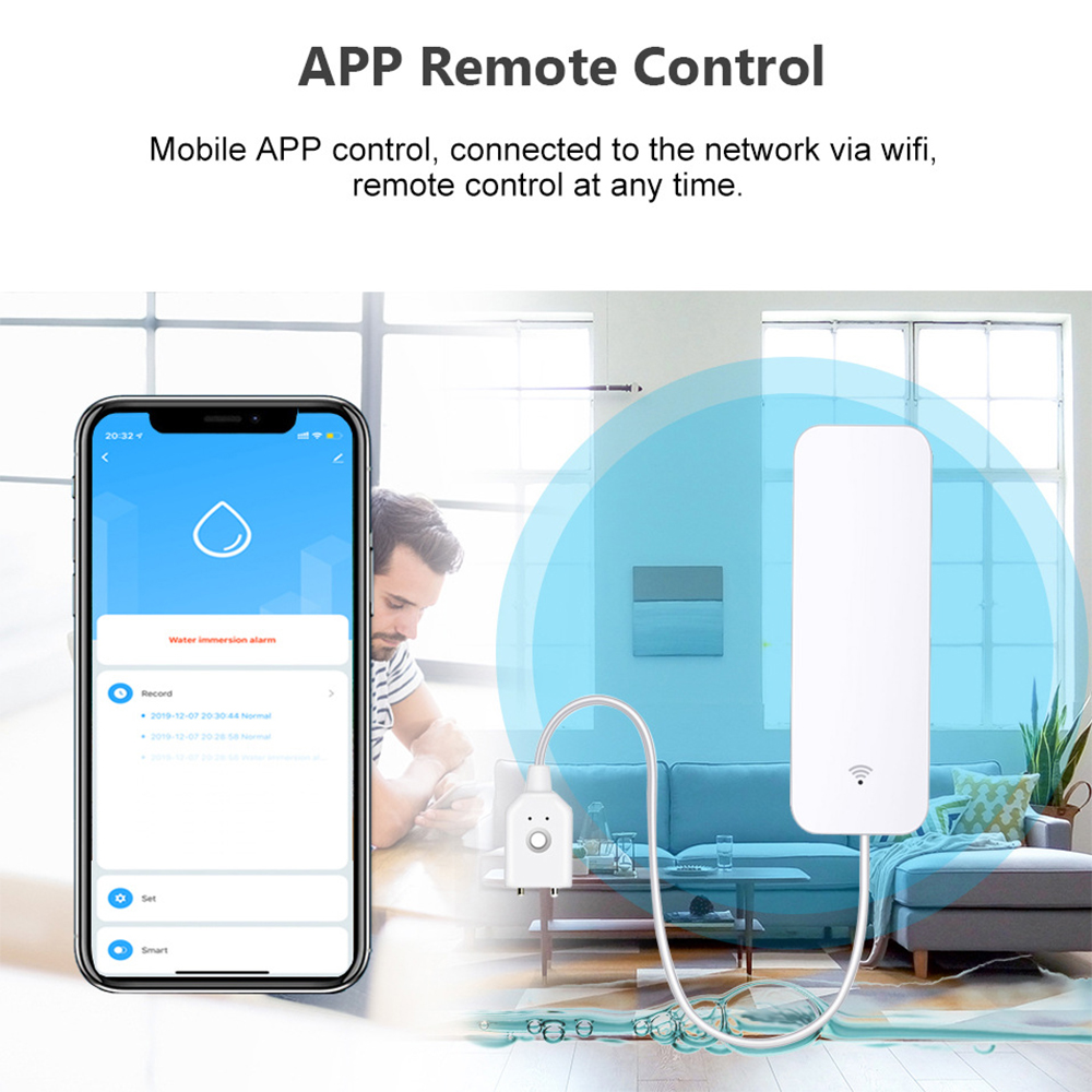 Tuya WiFi مستشعر تسرب المياه،  - مراجعة Smart Home Green وسعره