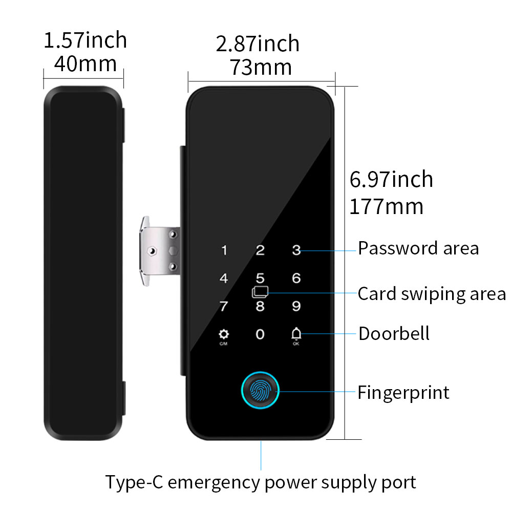 Tuya Smart Life قفل باب زجاجي  - مراجعة Smart Home Green وسعره