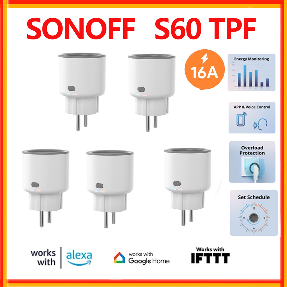 مقبس ذكي SONOFF S60 TPF مع مرا - مراجعة Smart Home Energy App وسعره