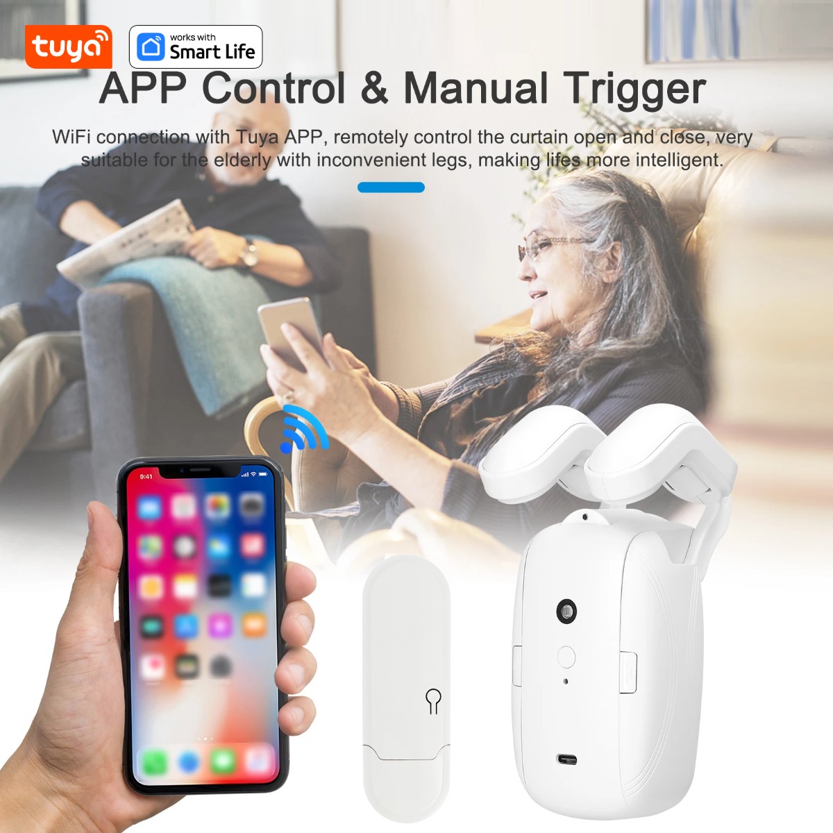 روبوت ستائر ذكي من تويا يعمل ب - مراجعة Smart Home Website وسعره