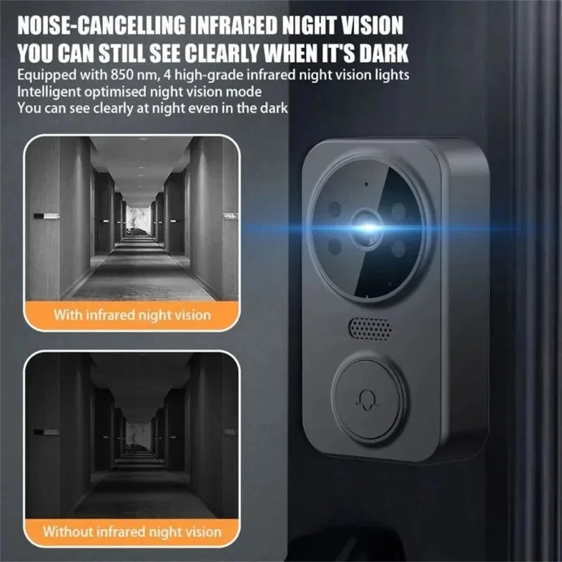 جرس باب ذكي M8 مع كاميرا واي ف - مراجعة Smart Home Video Doorbell وسعره