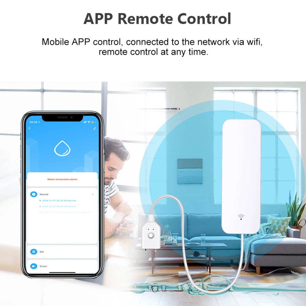 Tuya WiFi Zigbee مستشعر المياه - مراجعة Smart Home Green وسعره