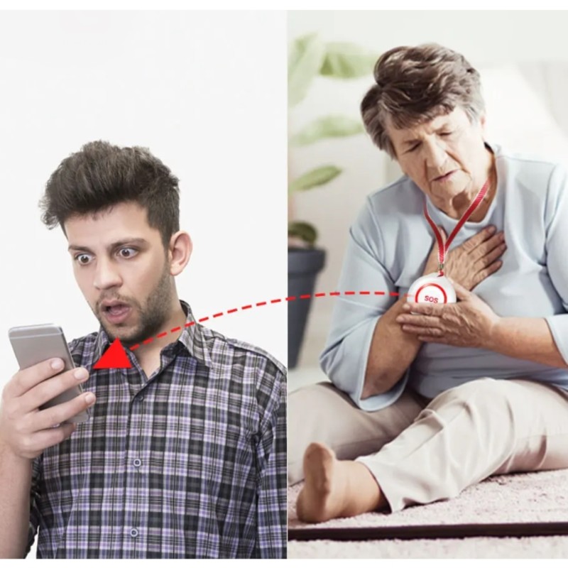 زر طوارئ ذكي A99E-Tuya يعمل با - مراجعة Smart Elderly Home وسعره