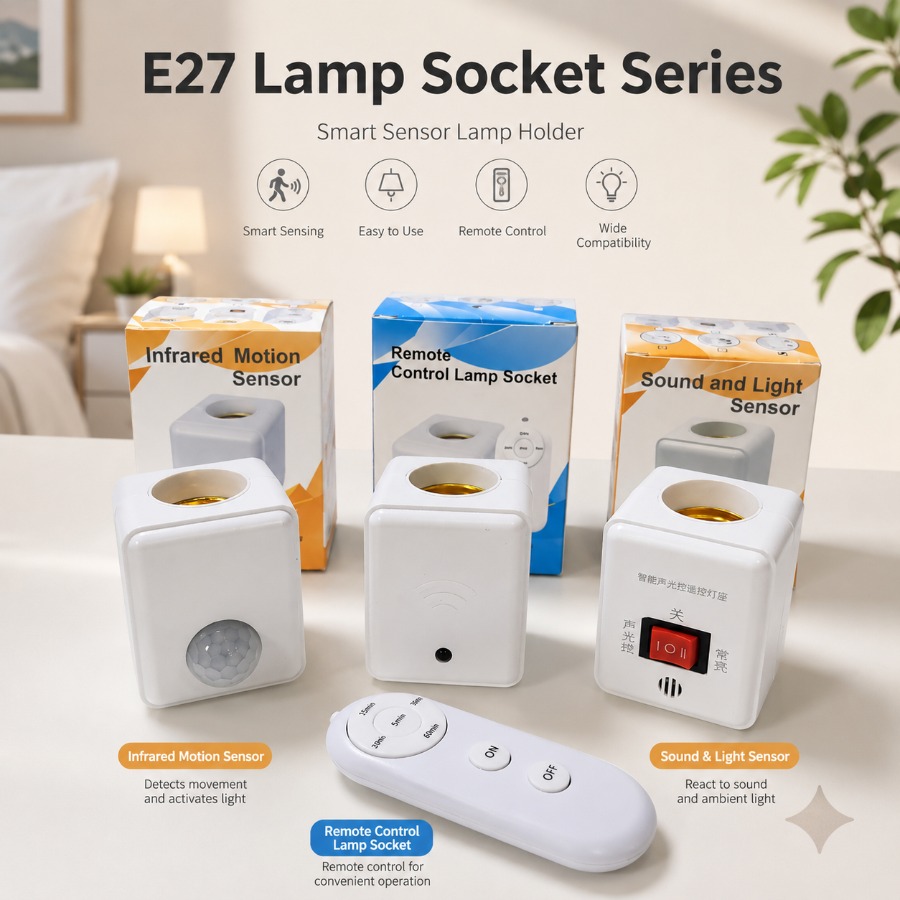 مقبس أوروبي/أمريكي E27 مع مستش - مراجعة Pir Motion Sensor وسعره