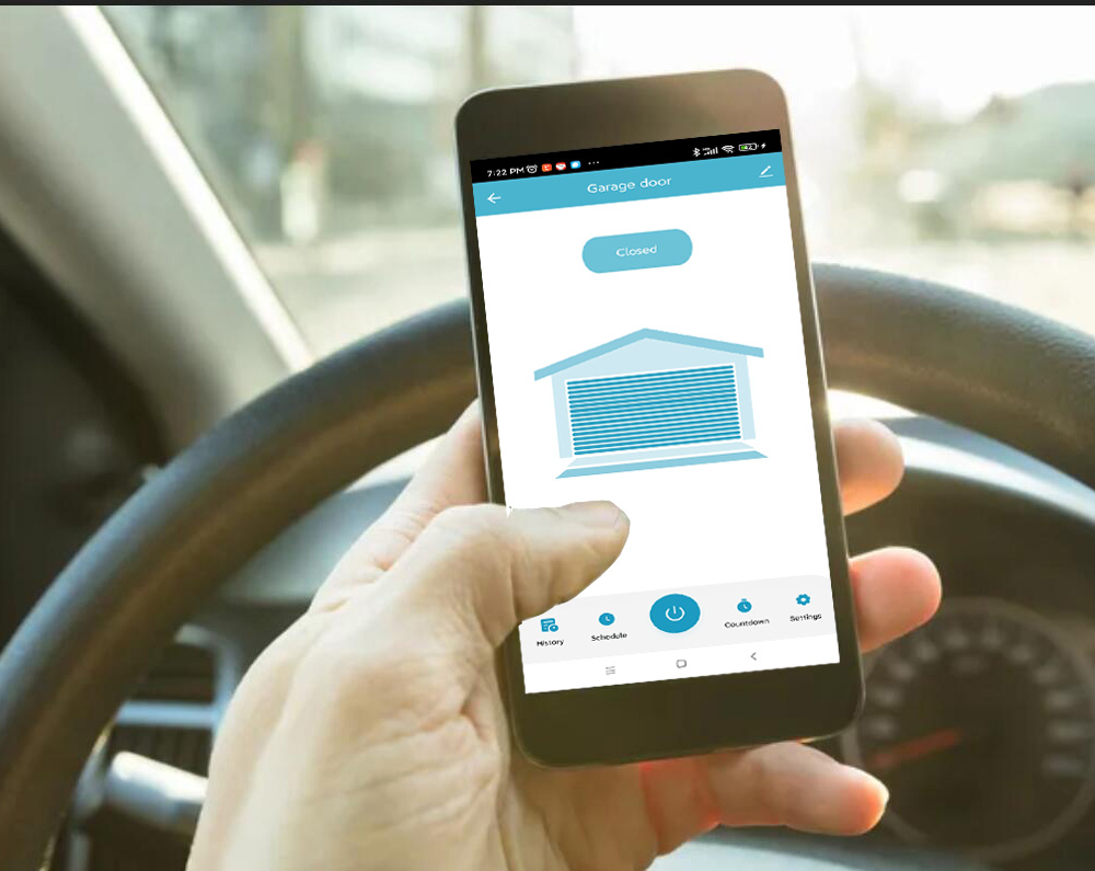 وحدة تحكم فتاحة باب المرآب الذ - مراجعة Smart Home Website وسعره