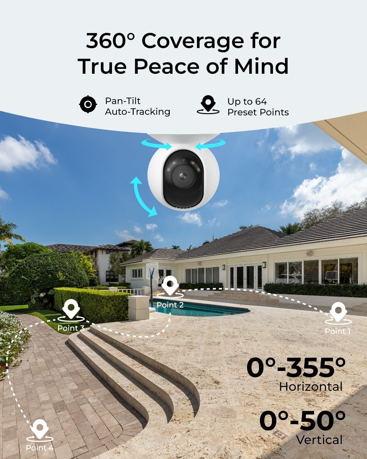 كاميرا أمان منزلية خارجية بدقة - مراجعة Smart Home Outdoor Camera وسعره