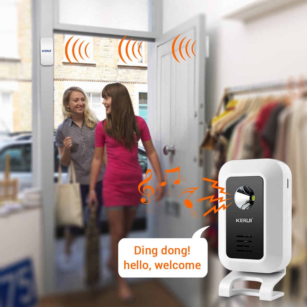 KERUI M7 مرحب بمنبه أمان 32 أغ - مراجعة Door Window Sensor وسعره
