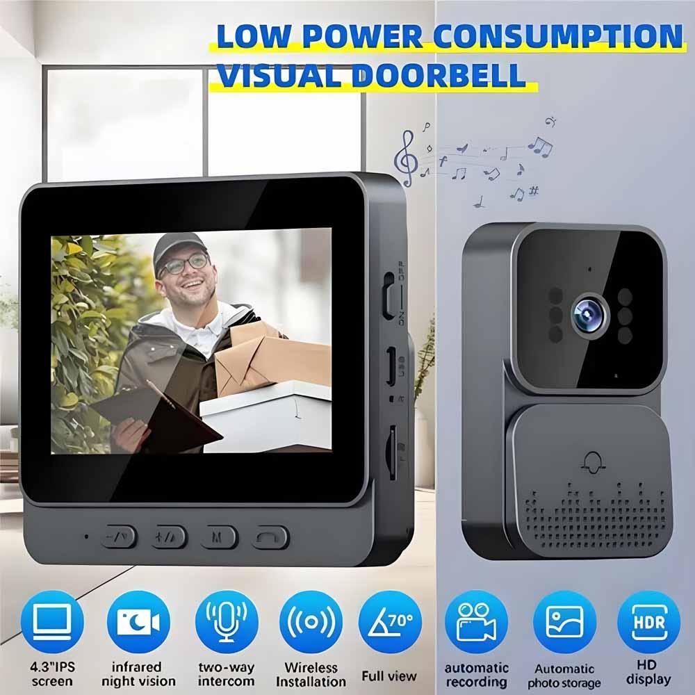 جرس باب لاسلكي مع كاميرا فيديو - مراجعة Smart Home Video Doorphone Ezviz وسعره