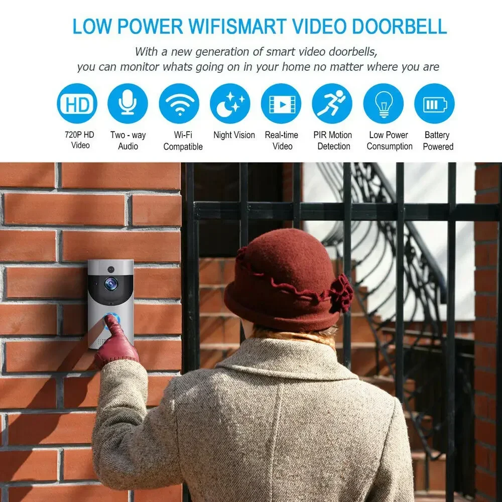جرس باب ذكي لاسلكي بدقة 720P م - مراجعة Smart Home Video Doorphone Ezviz وسعره