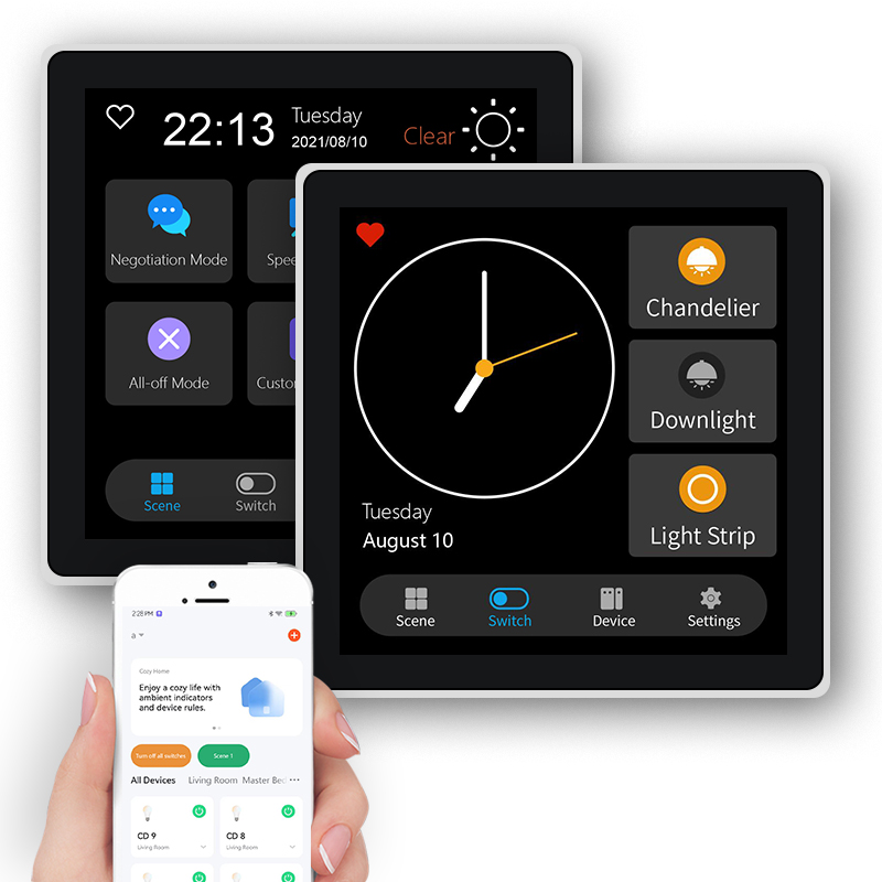 FUERS 4 بوصة تعمل باللمس متعدد - مراجعة Smart Home Dashboard وسعره
