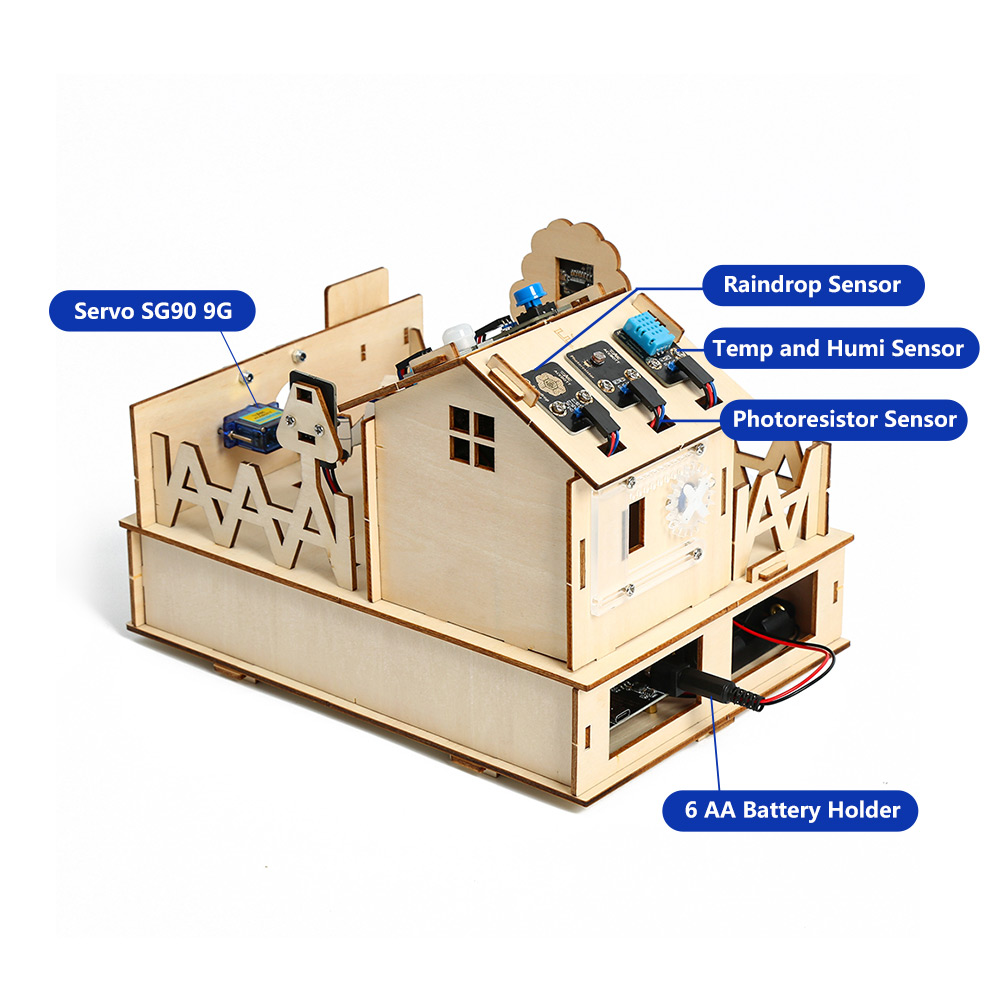 طقم المنزل الذكي لاردوينو ، بد - مراجعة Smart Home Kit For Arduino وسعره