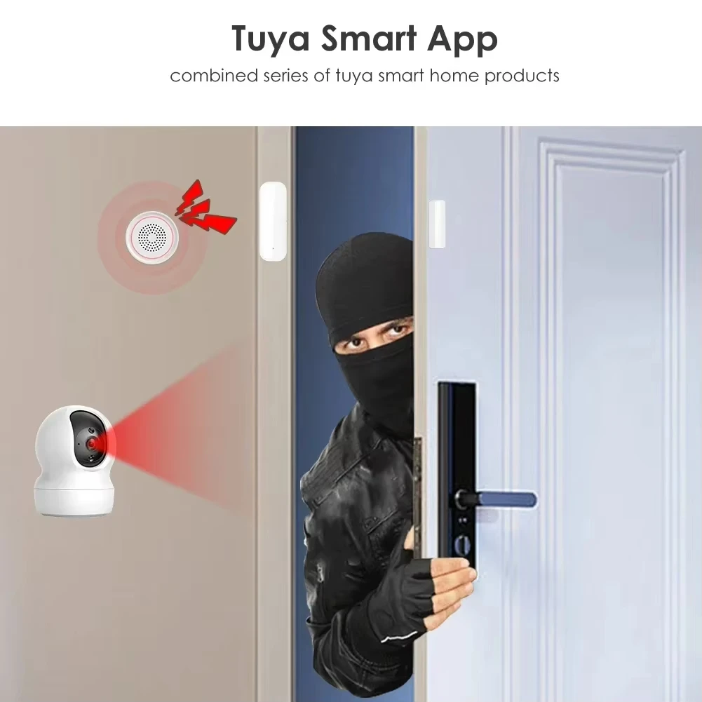 Tuya Zigbee/WiFi مستشعر نافذة  - مراجعة Door Window Sensor وسعره