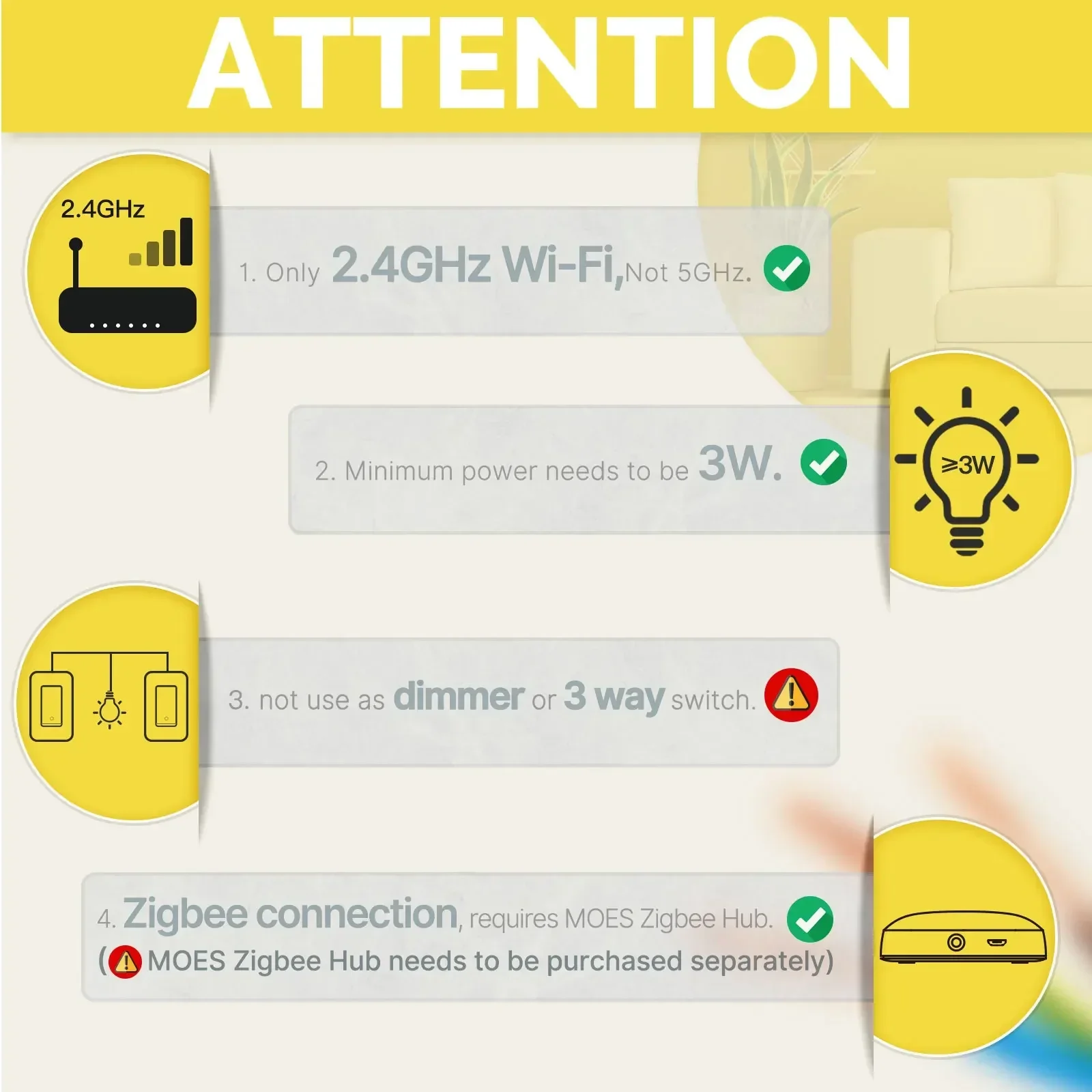 MOES Tuya ZigBee US مفتاح الإض - مراجعة Smart Home Ikea وسعره