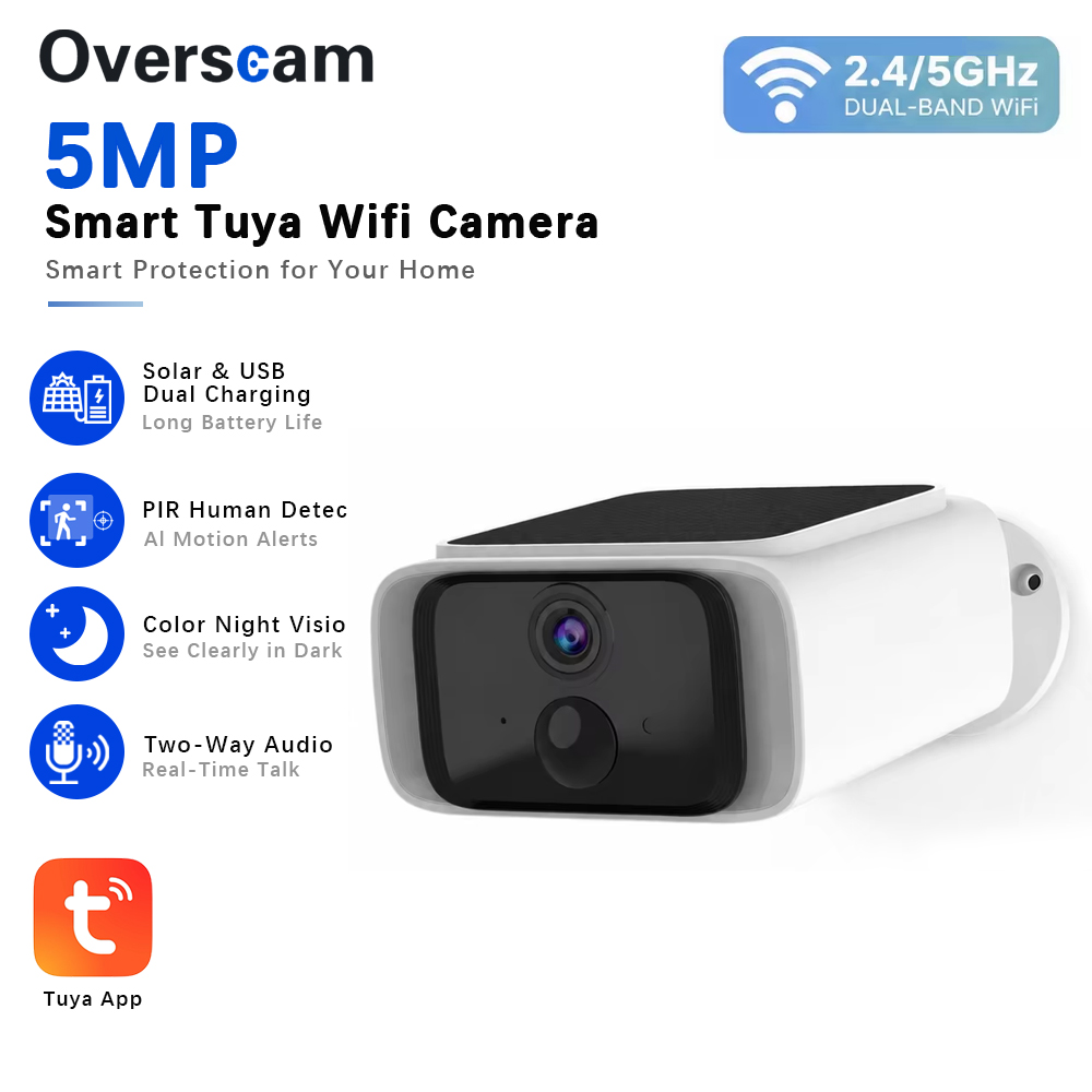 كاميرا أمان لاسلكية تعمل بالطا - مراجعة Smart Home Outdoor Camera وسعره