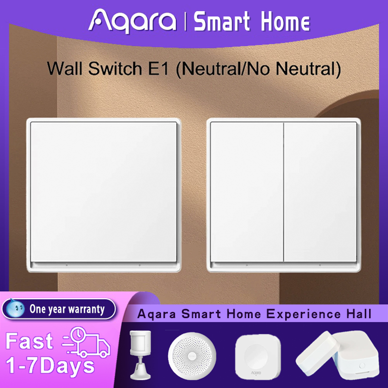 الأصلي Aqara الجدار التبديل E1 - مراجعة Smart Home Zestaw وسعره