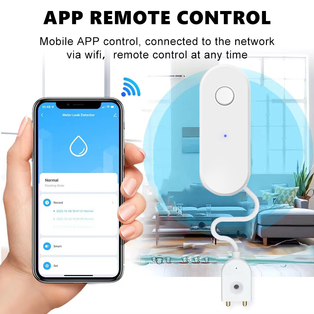 Tuya WiFi مستشعر تسرب المياه ا - مراجعة Smart Home Green وسعره