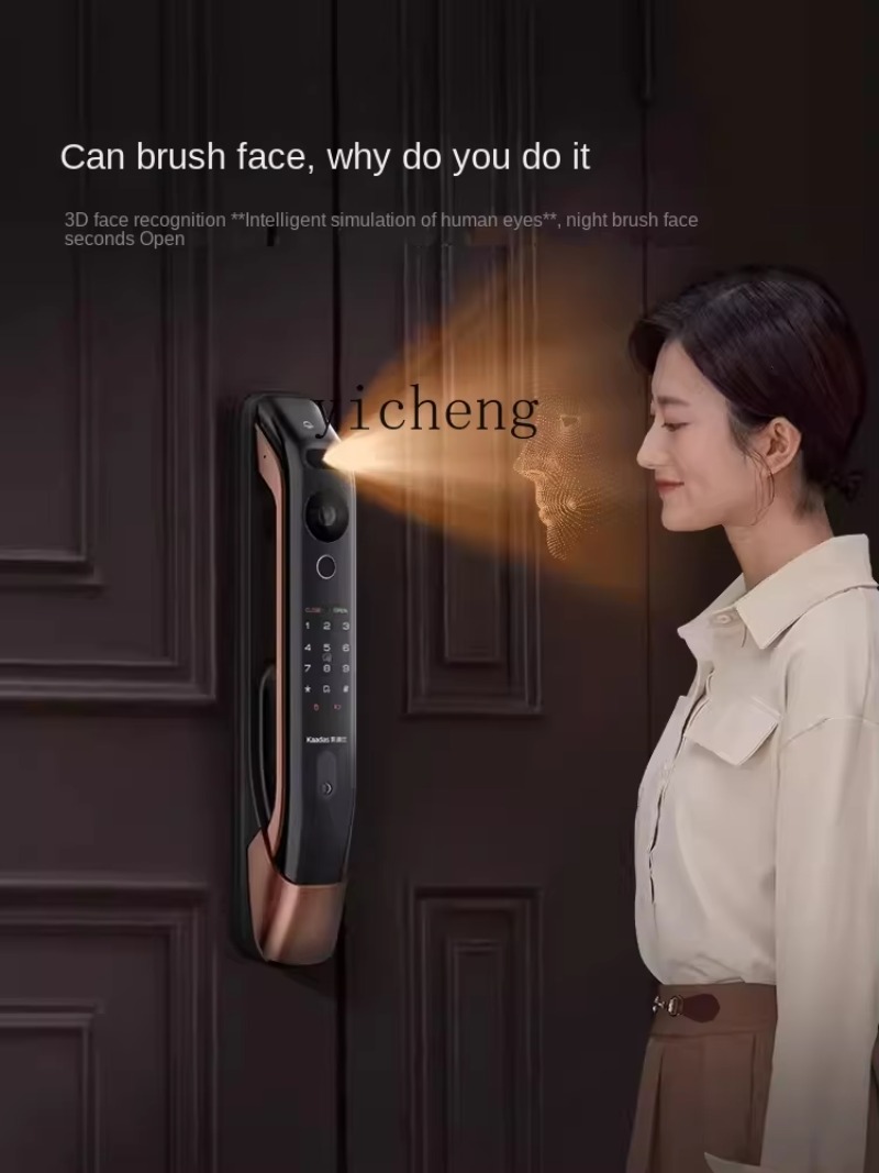 C19- قفل باب ذكي بتصميم عين ال - مراجعة Smart Door Lock وسعره